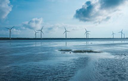Windmolens in water